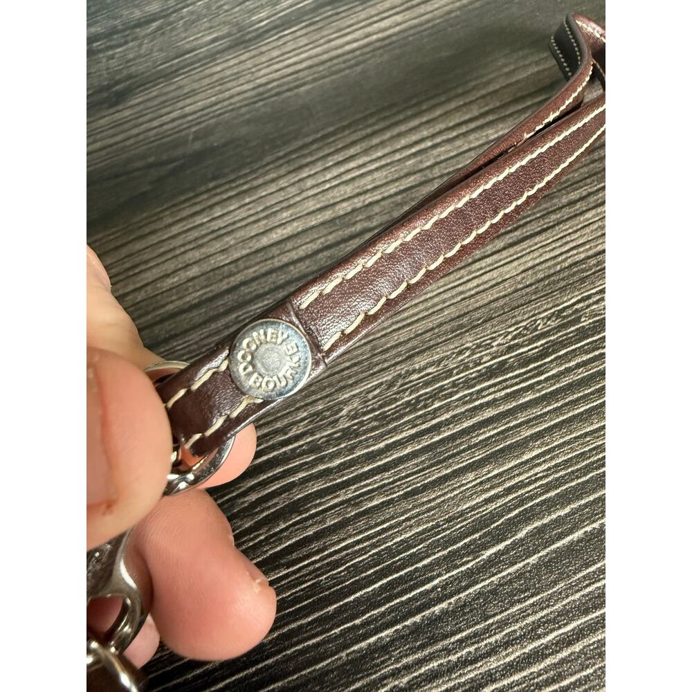 Dooney & Bourke Shielded Db Canvas & Leather Wris… - image 6